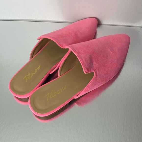 Tilocow Women's Hot Pink Mules - Picture 4 of 6